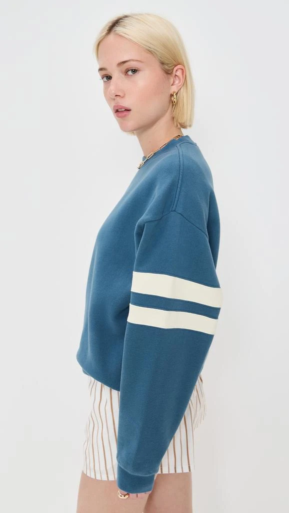 Clare V Oversized Varsity Sweatshirt 4