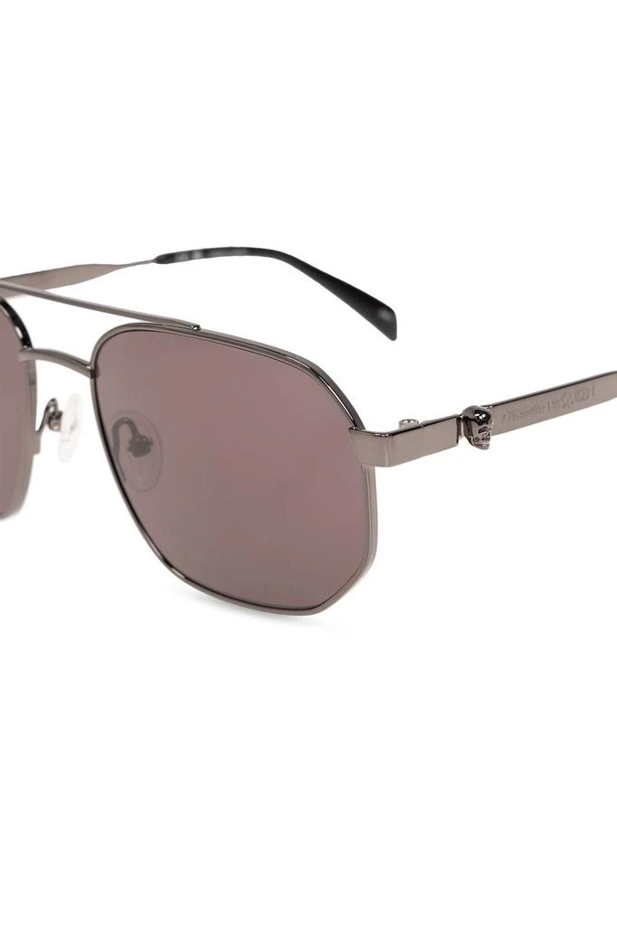 Alexander McQueen Alexander McQueen Skull Detailed Pilot Frame Sunglasses 3