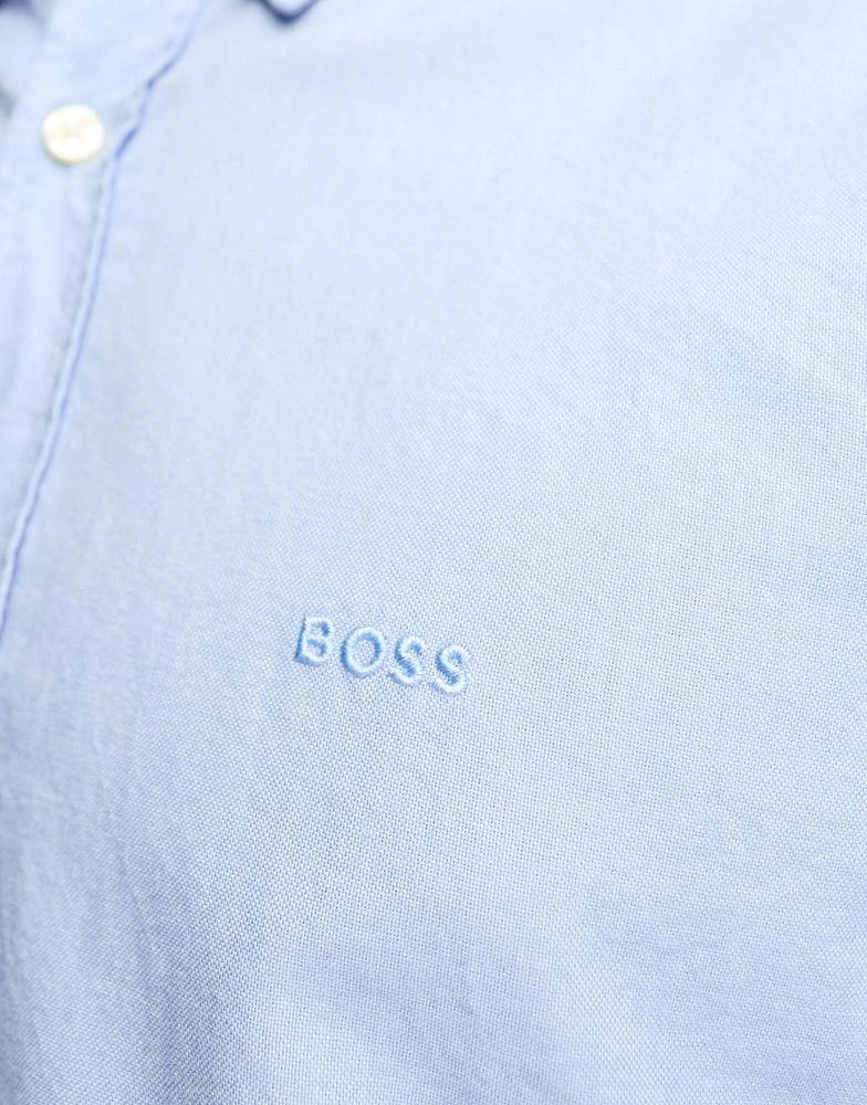 Hugo Boss BOSS Orange Rickert regular fit shirt in blue 3