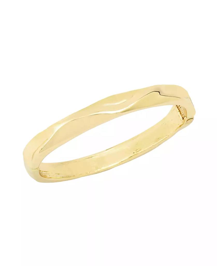 Robert Lee Morris Gold and Silver Textured Bangle Bracelet