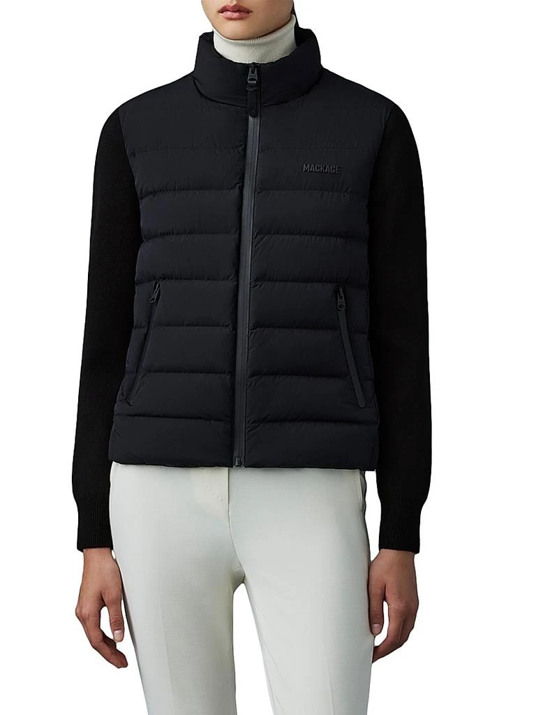 Mackage Oceane Mixed Media Jacket 3