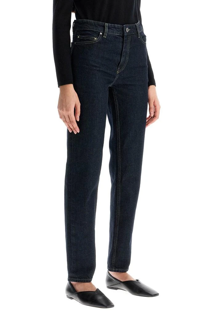 TOTEME high-waisted slim jeans in organic cotton blue 2