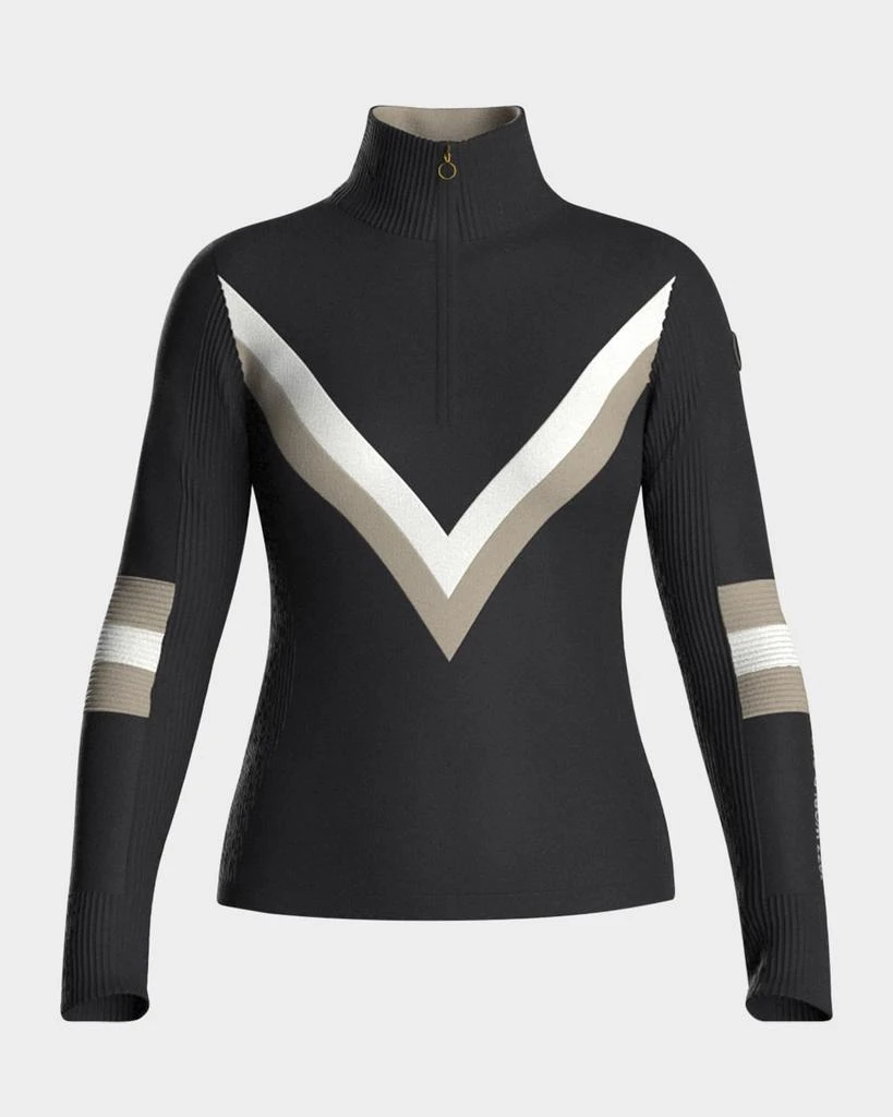 WE NORWEGIANS Hafjell Chevron Quarter-Zip Pullover 1