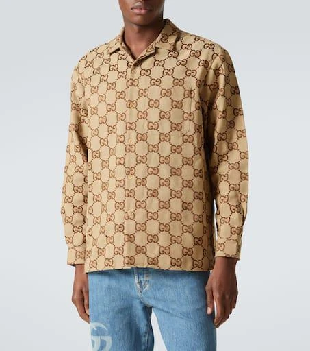 Gucci Maxi GG jacquard canvas shirt 3