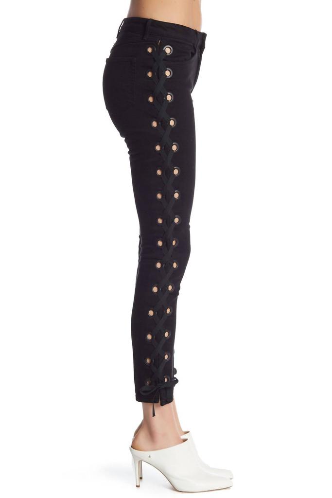 3 X 1 3X1 - Women's Lacy W25 Midway Skinny Lace Up Jeans Cropped
