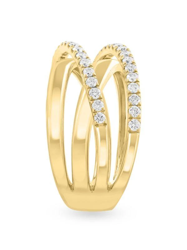 Effy 14K Yellow Gold
0.62 TCW Diamond Wrap Ring 2