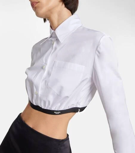 Prada Cropped cotton shirt 5