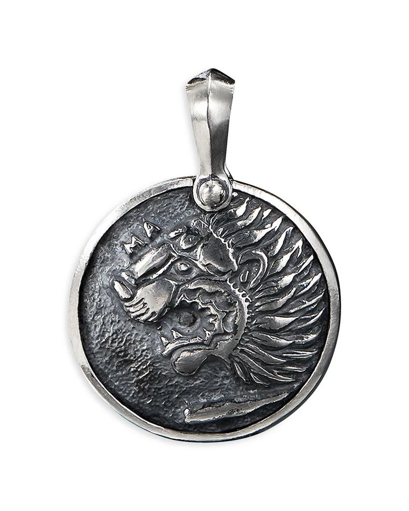 David Yurman Men's Petrvs® Lion Amulet in Sterling Silver, 35mm 1