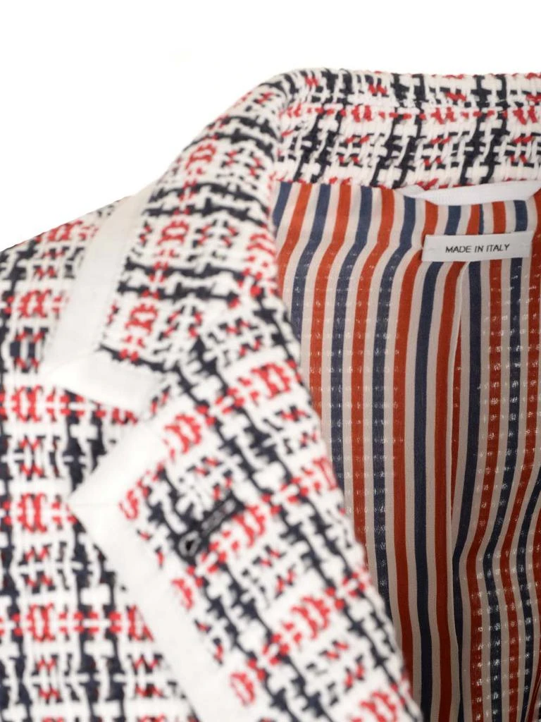 Thom Browne Thom Browne Check-Pattern Buttoned Tweed Jacket 3