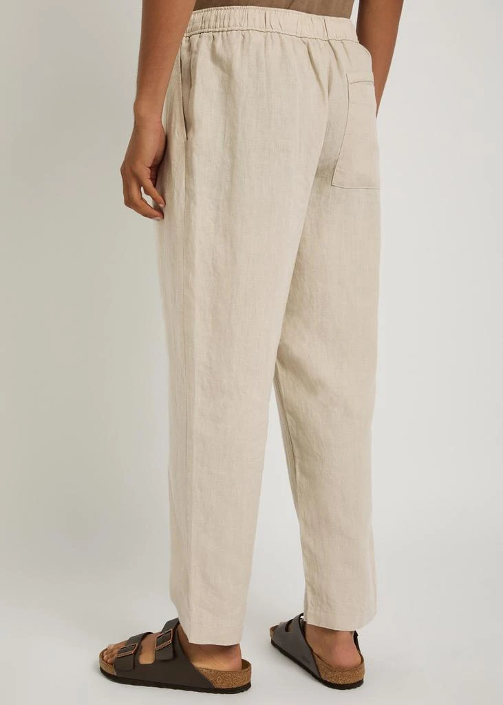WAX LONDON Kurt tapered-leg linen trousers 2