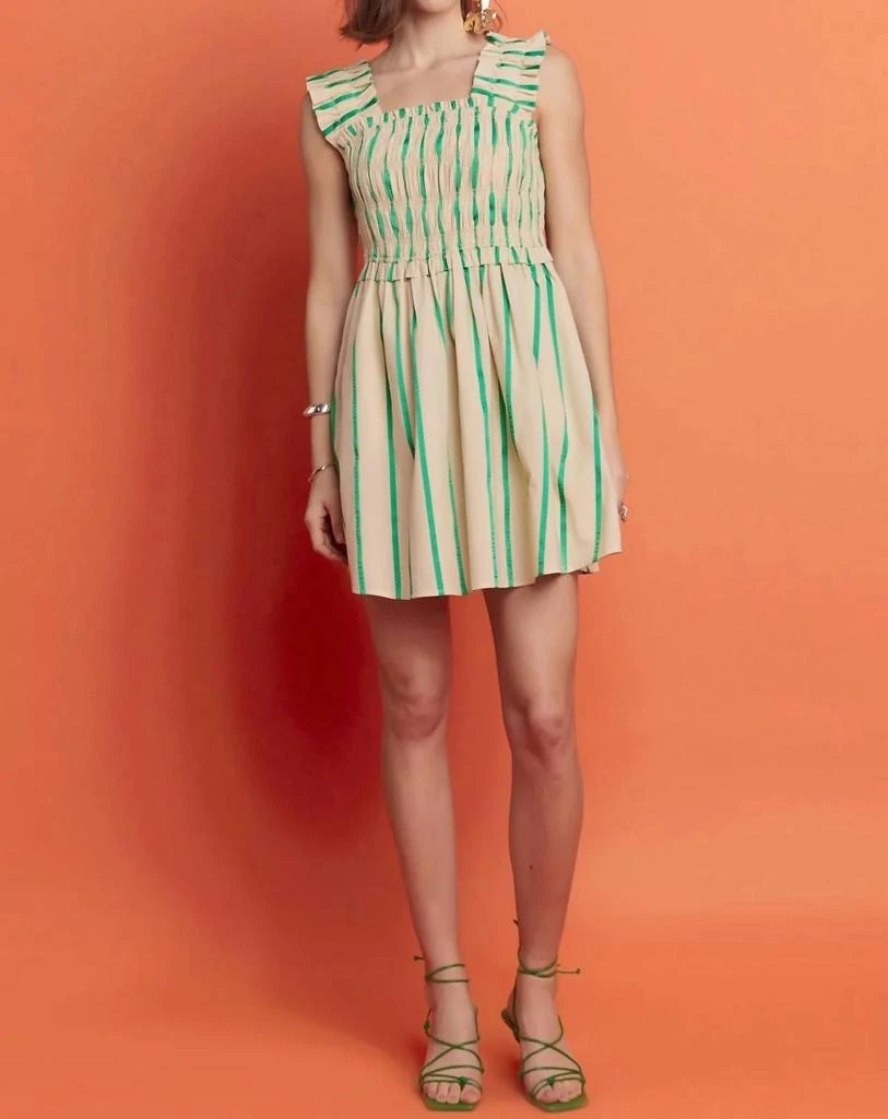 English Factory English Factory - Stripe Ruffle Mini Dress 2