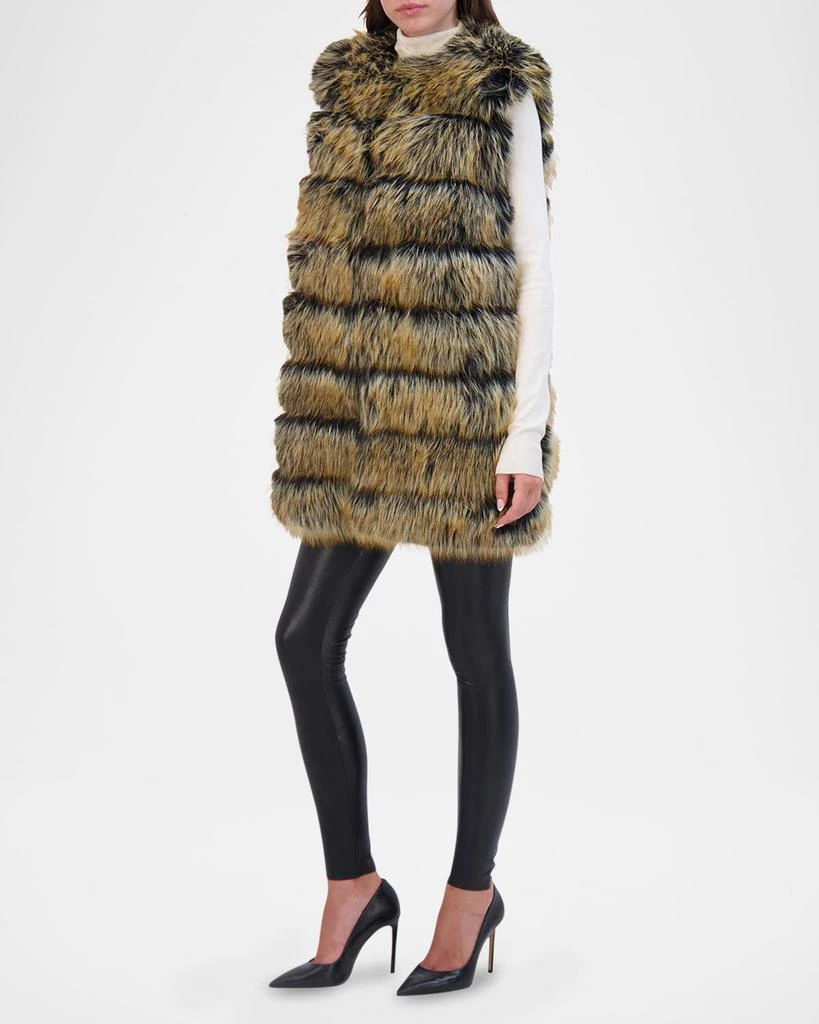 Theia Fox-Like Faux Fur Vest 3