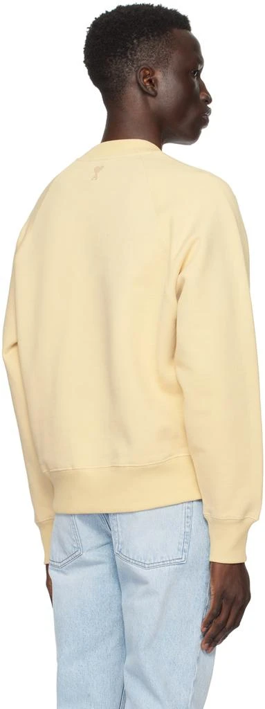 AMI Paris Yellow Printed Sweatshirt 3