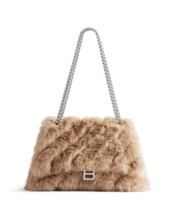 Balenciaga Crush Medium Chain Bag Fake Fur 1