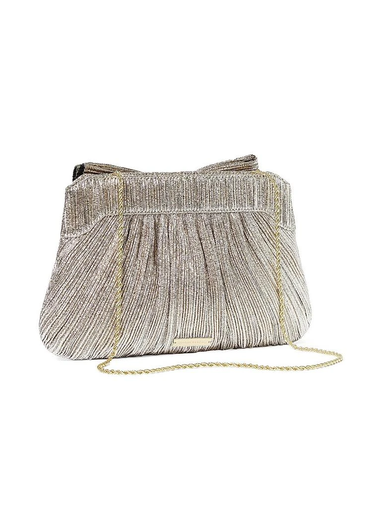 Loeffler Randall Rayne Pleated Lamé Bow Clutch 3