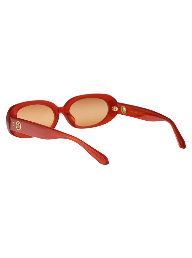 Linda Farrow Linda Farrow X Rowen Rose Cara Oval Frame Sunglasses 4