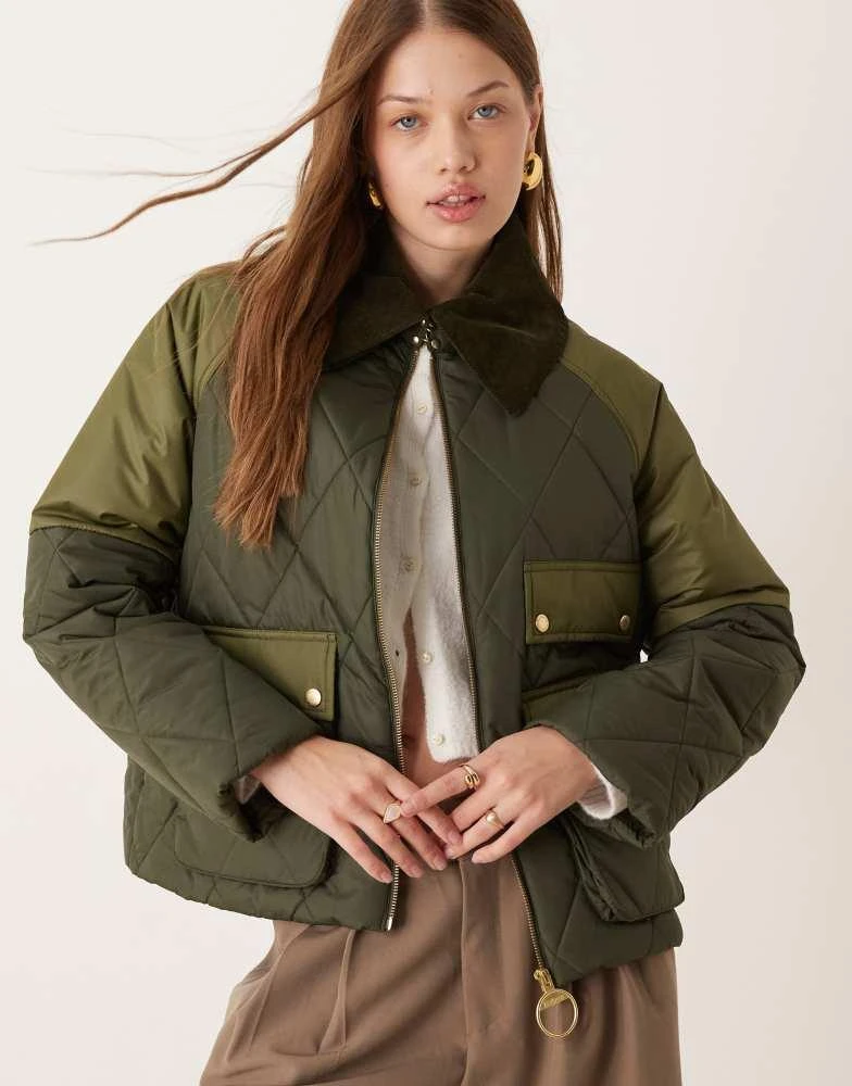 Barbour Barbour Milby Quilt jacket in olive/ancient 1
