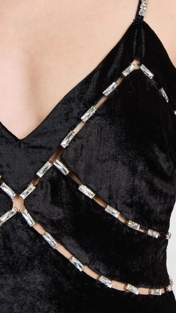 LOVESHACKFANCY Corrino Velvet Dress 5