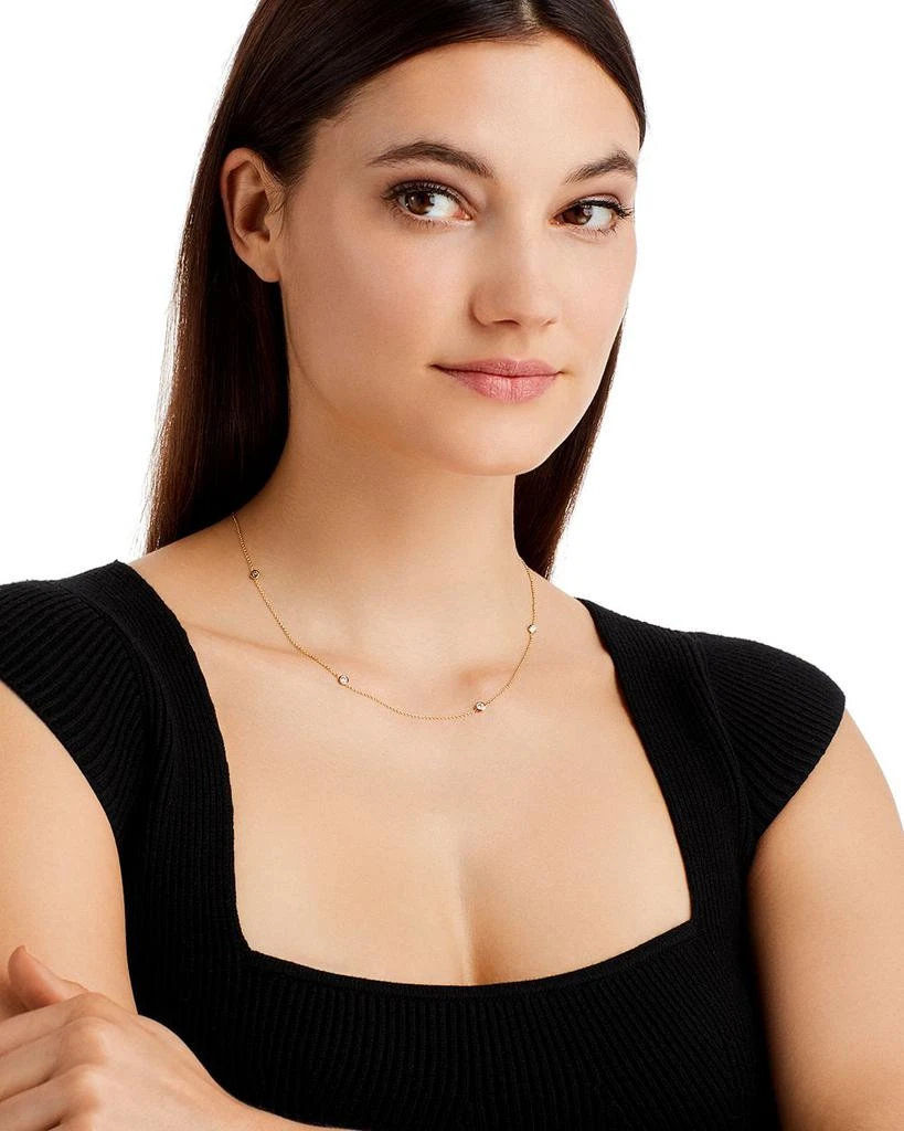 Bloomingdale's Diamond Station Necklace in 14K Yellow Gold, 0.50 ct. t.w. 2