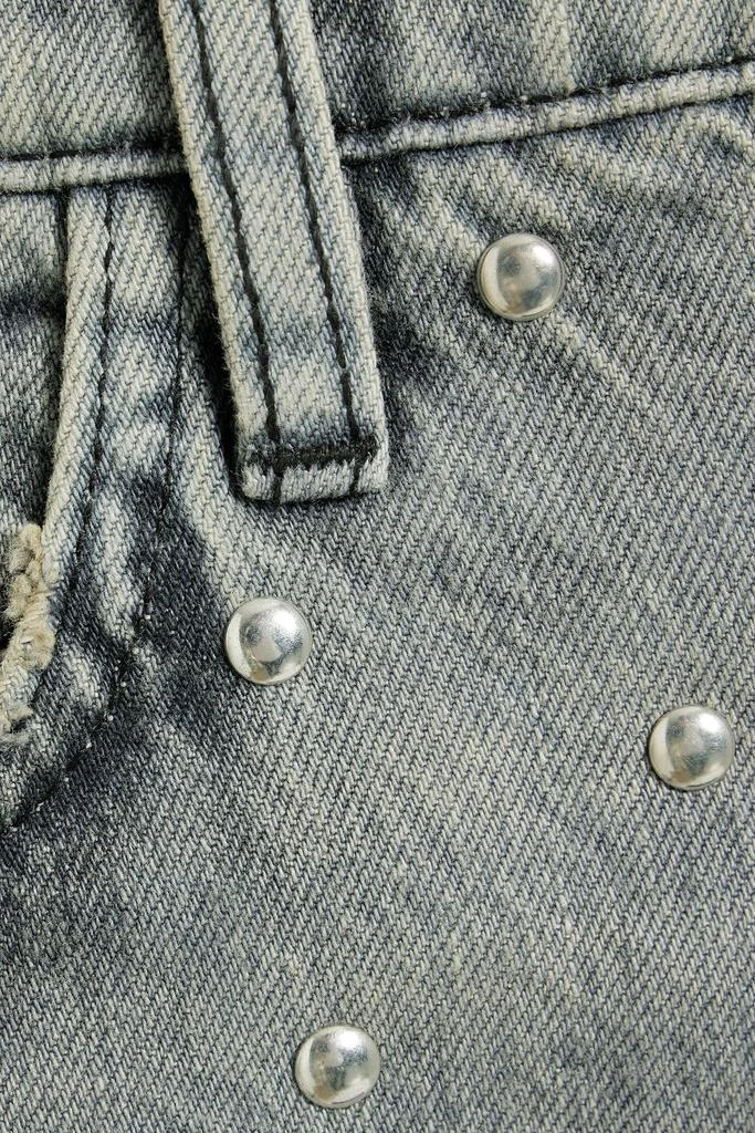 FRAME Le Jane Crop studded high-rise straight-leg jeans 4