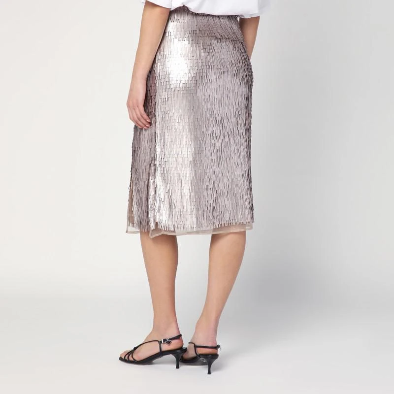 Róhe Pencil skirt with silver sequins 4