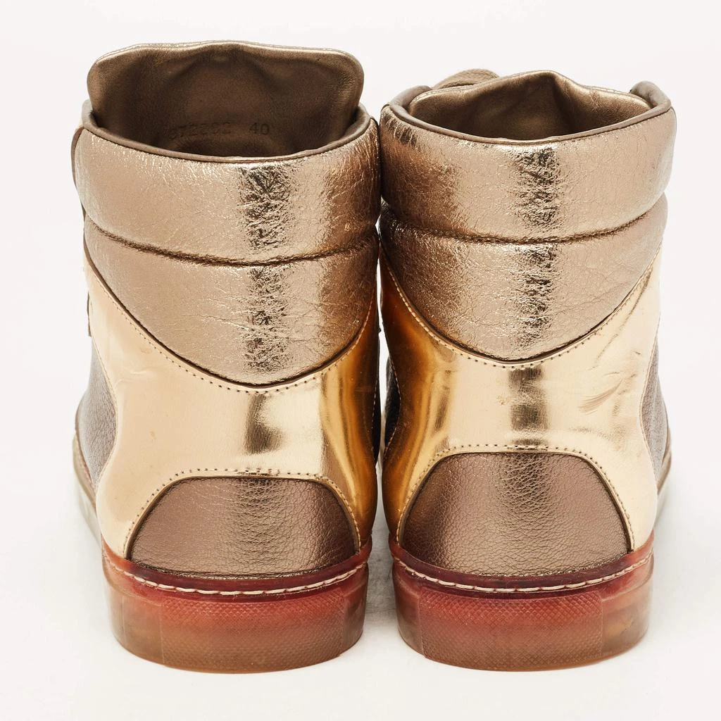 Balenciaga Balenciaga Metallic Tricolor Leather High Top Sneakers Size 40 5