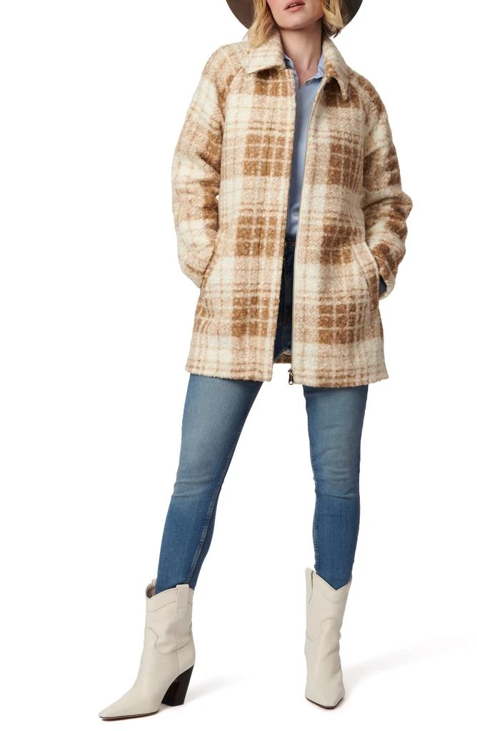 Bernardo Plaid Faux Shearling Jacket 4