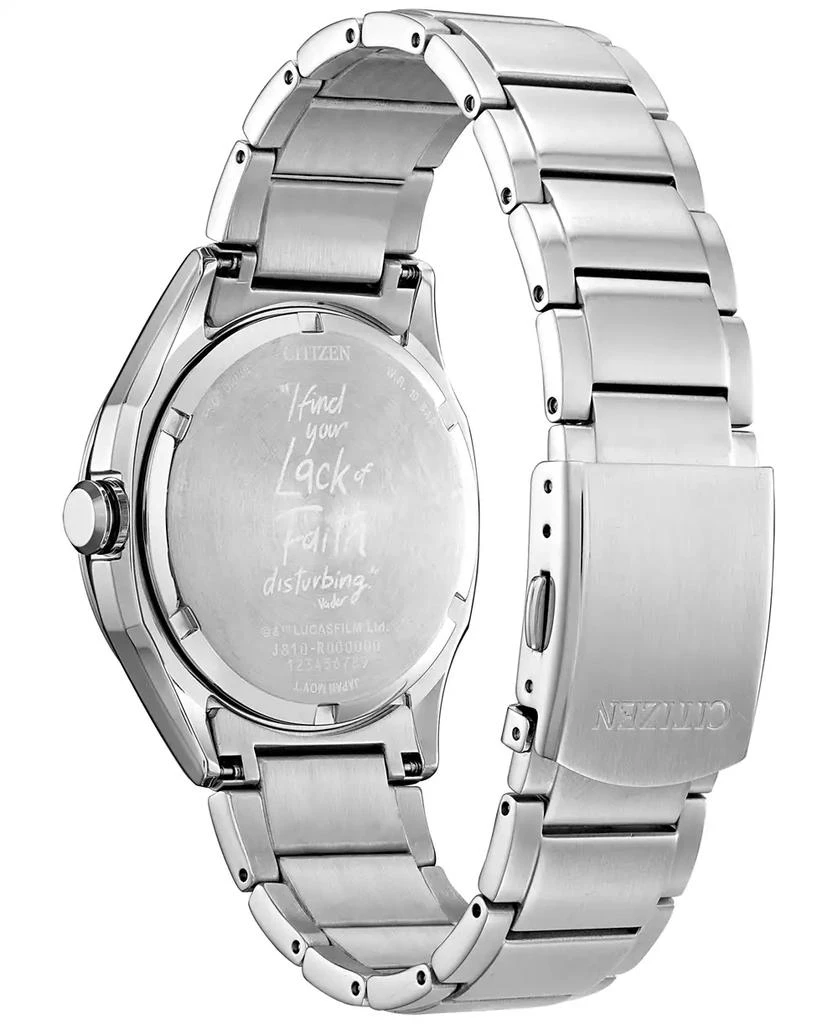 Citizen Luke & Vader Duel Silver-Tone Stainless Steel Bracelet Watch 41mm 3