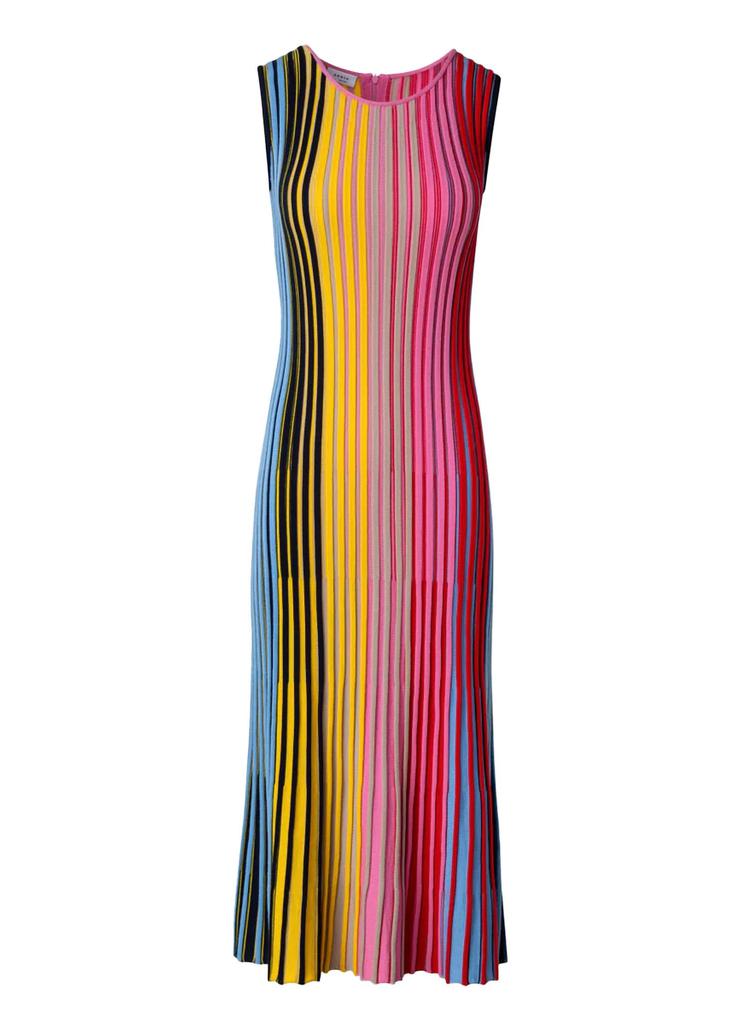 Akris Akris Punto - Reverse Rainbow Knit Dress