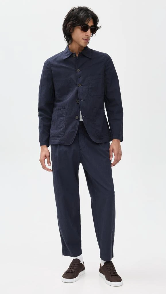 Universal Works Seersucker Pleated Track Pants 7