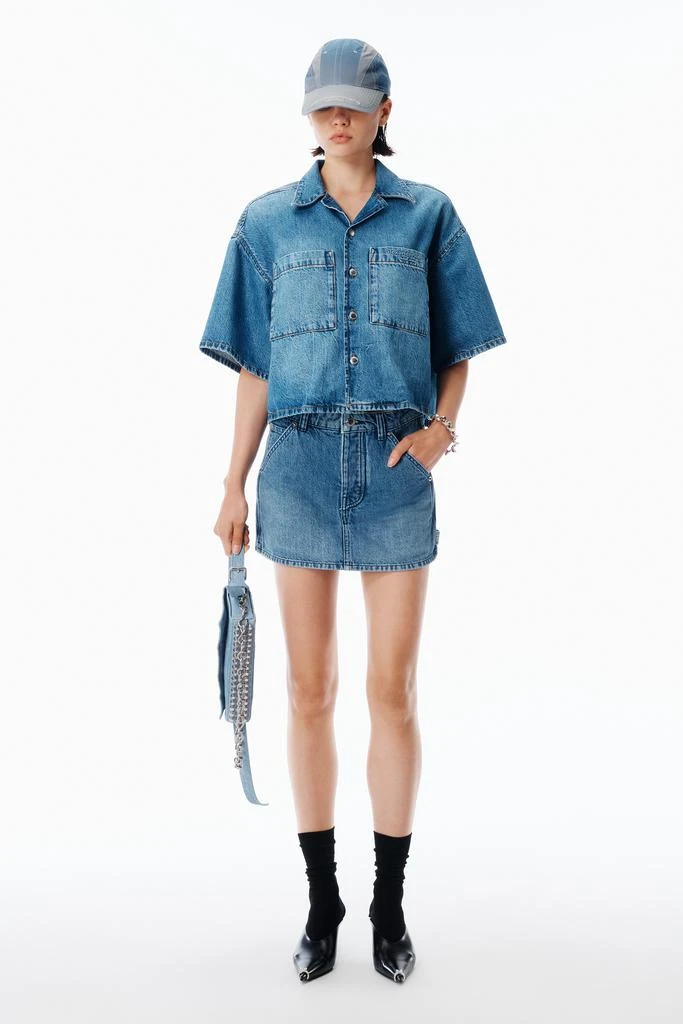 Alexander Wang Cropped Denim Shirt 5
