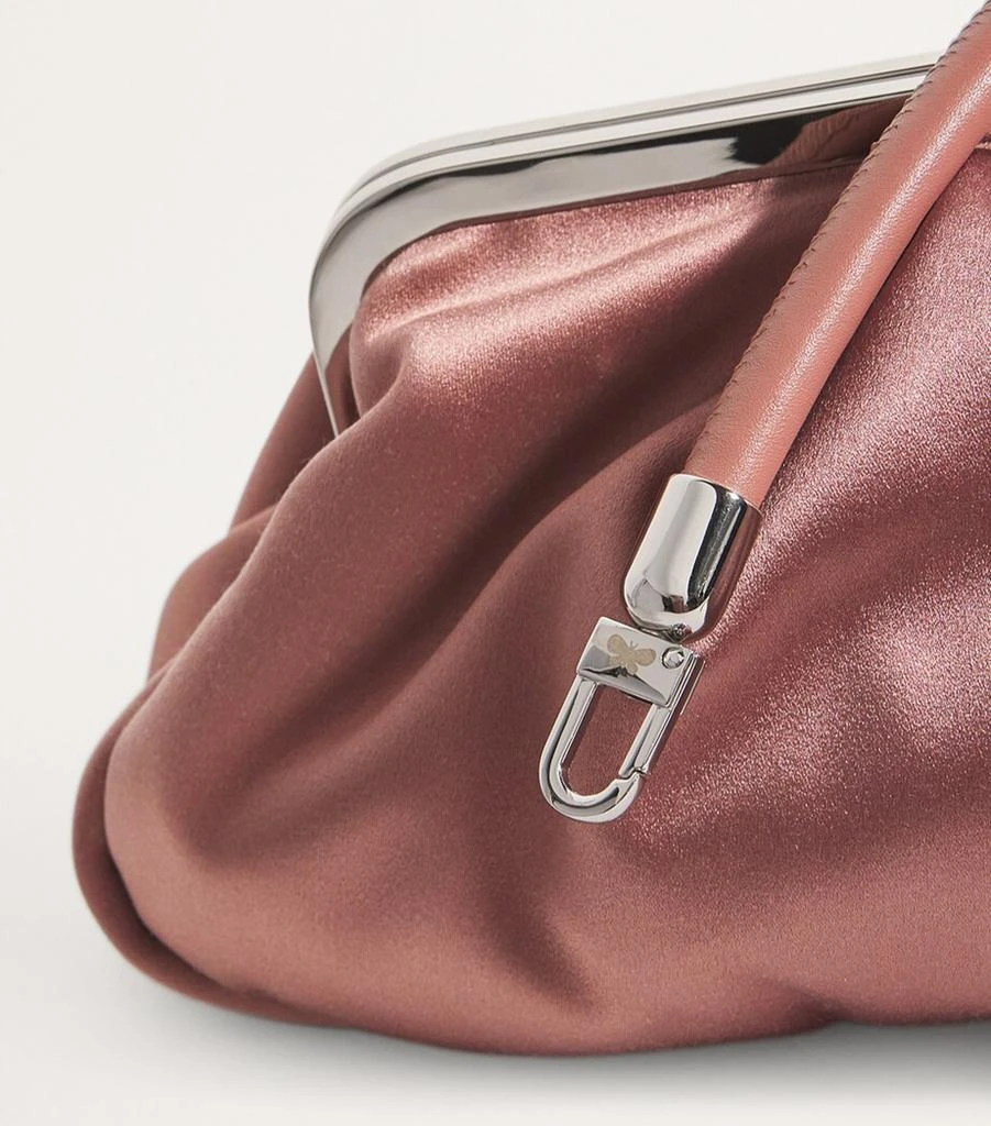 Weekend Max Mara Large Silk-Satin Pasticcino Clutch Bag 4