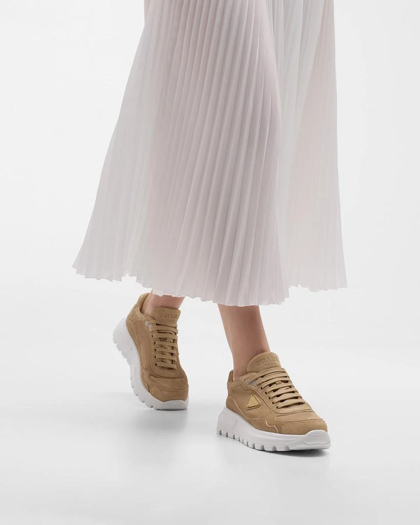 Prada Suede Logo Runner Sneakers 2