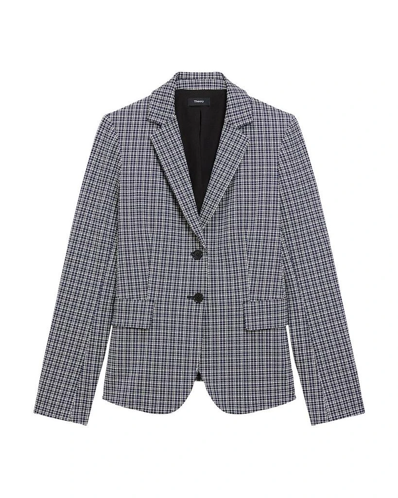 Theory Carissa Plaid Blazer 5