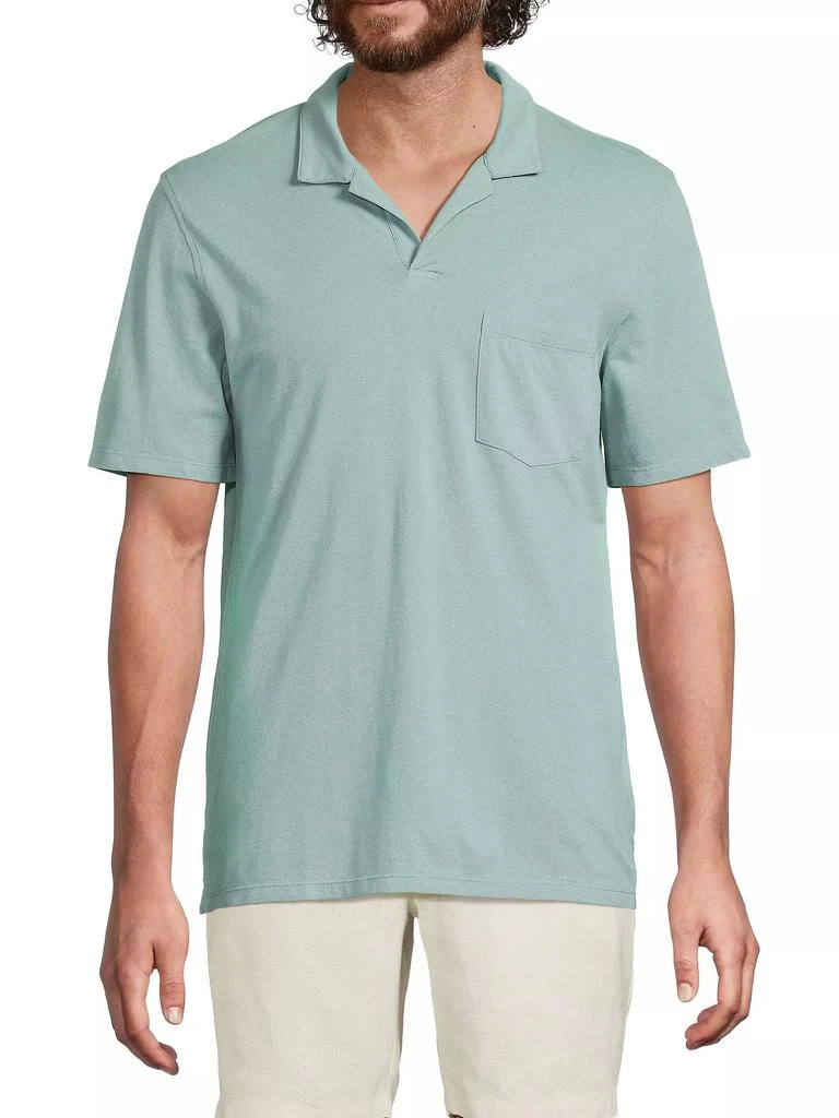 Onia Johnny Collar Pique Cotton Polo Shirt 3
