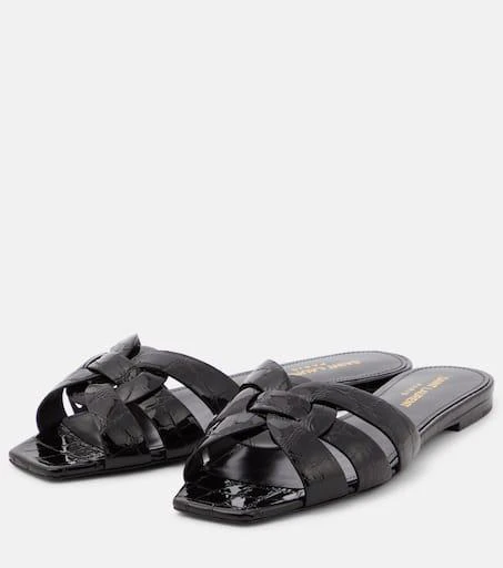 Yves Saint Laurent Tribute Nu Pieds 05 leather slides 5