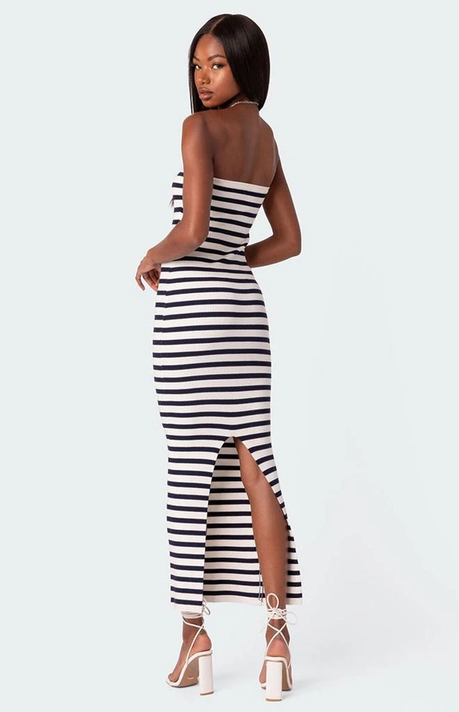Edikted Knit Back Slitted Maxi Dress 4
