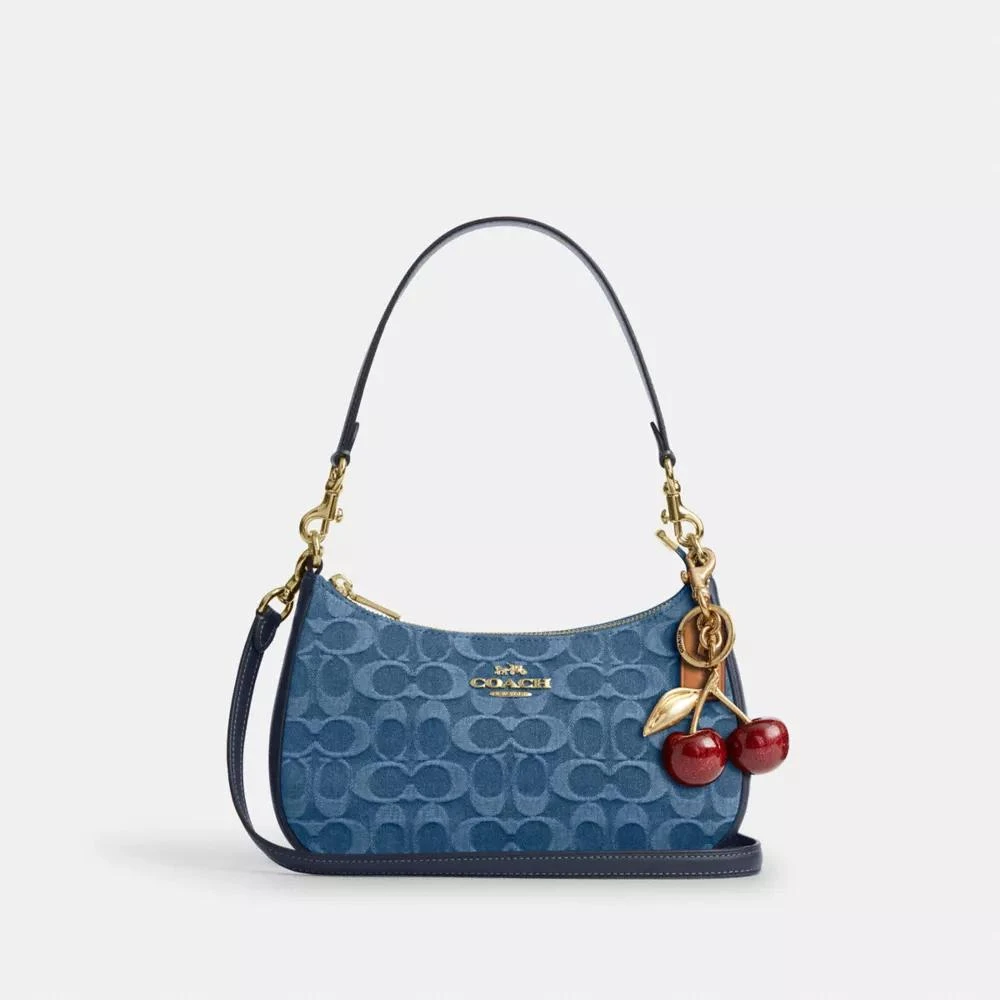 Coach Teri Shoulder Bag In Signature Denim 9