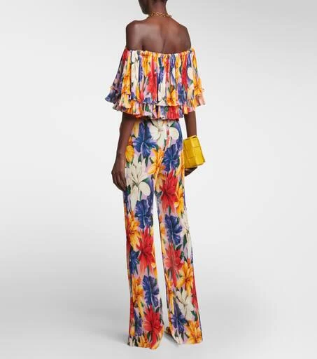 ETRO High-rise straight floral pants 3