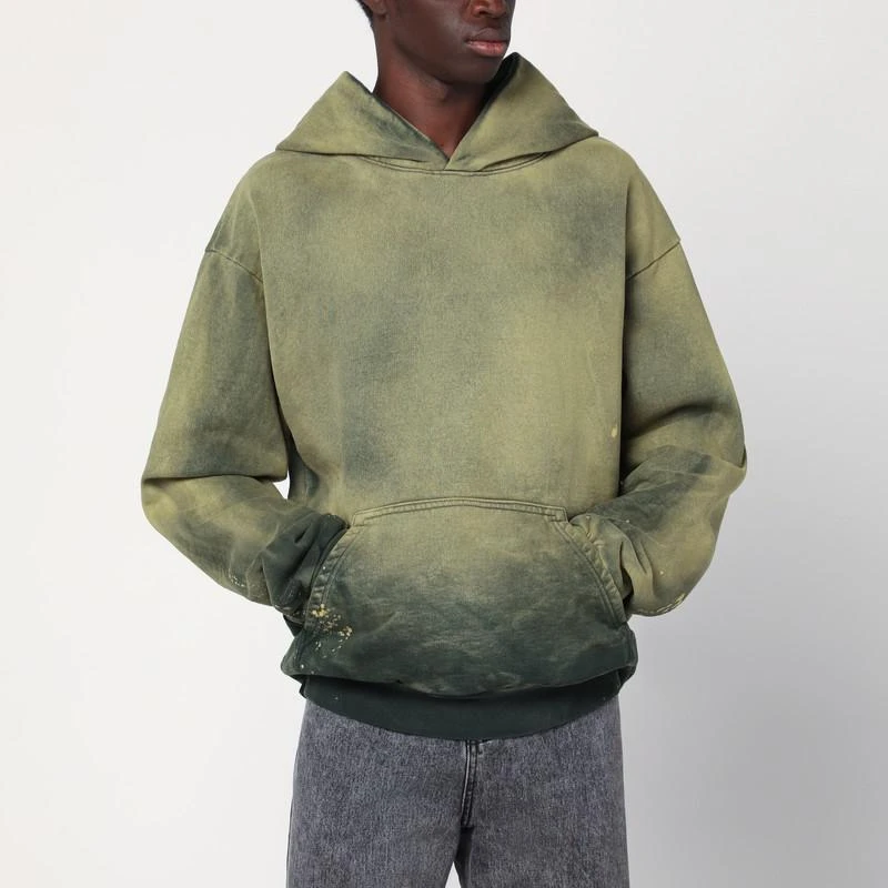 Basketcase Gallery Green/yellow gradient hoodie 1
