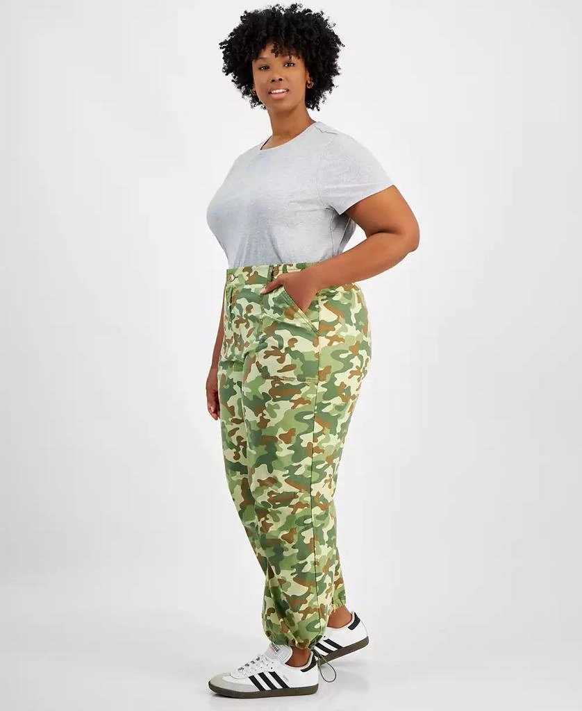 Celebrity Pink Trendy Plus Camouflage Parachute Pants 3