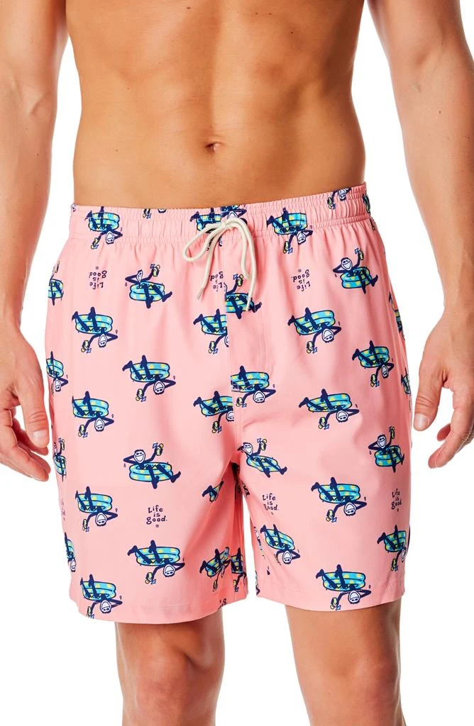 LIFE IS GOOD Jake Pool Print Boardshorts 1