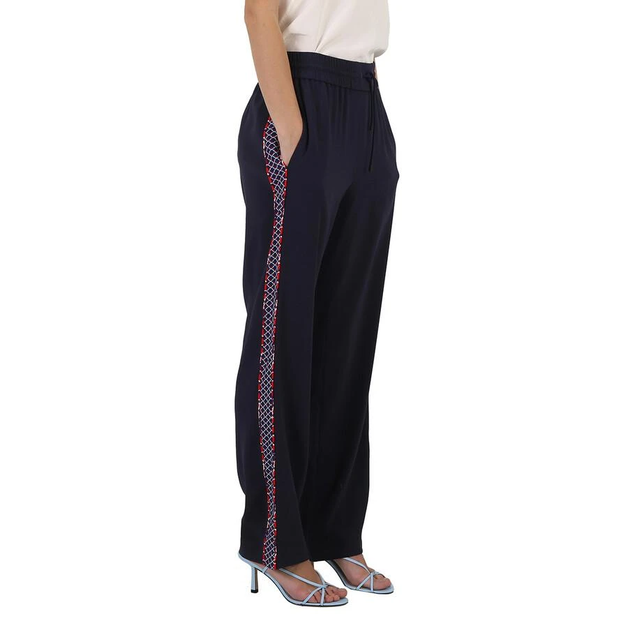 Kenzo Kenzo Midnight Blue Straight-Leg Cropped Track Pants, Brand Size 36 (US Size 4) 2