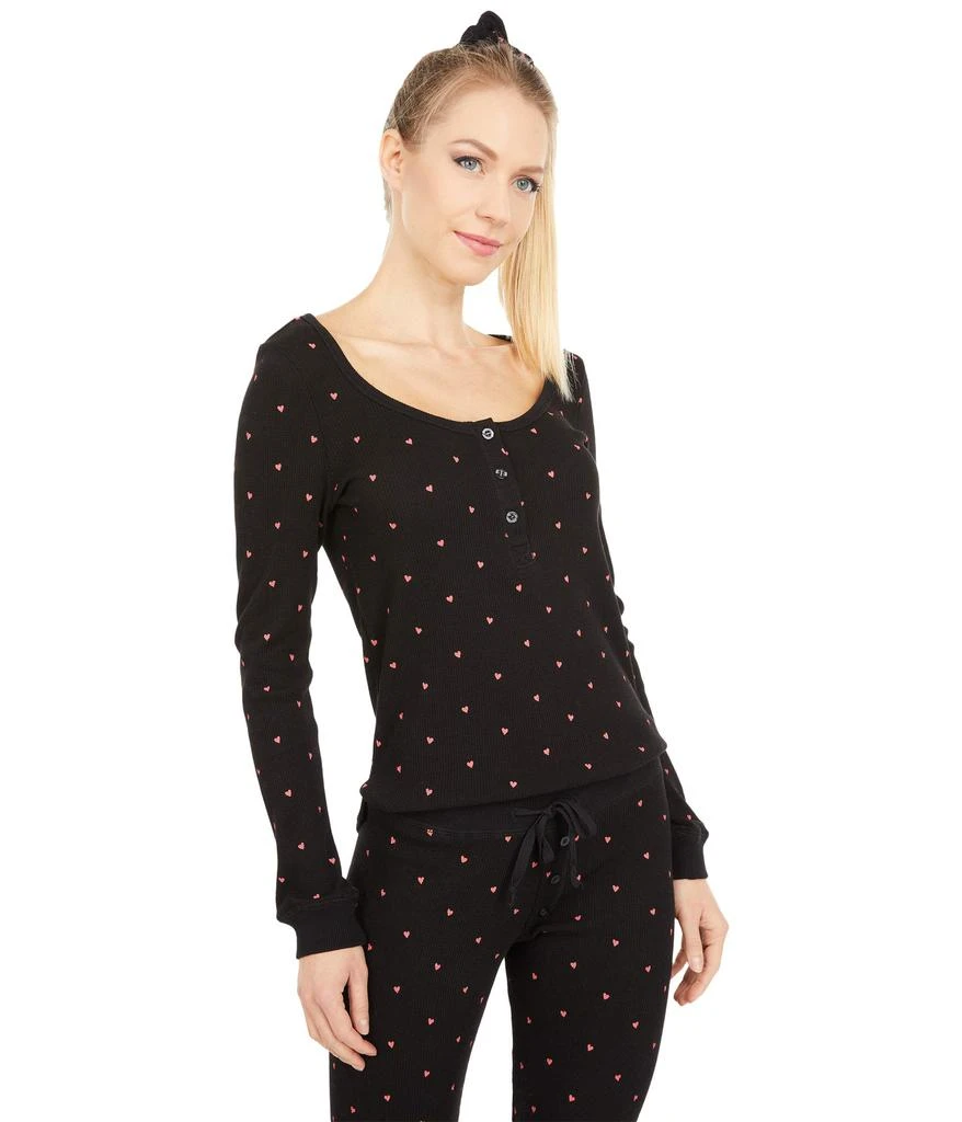 Plush Thermal Heart Pajama + Scrunchie Set 2