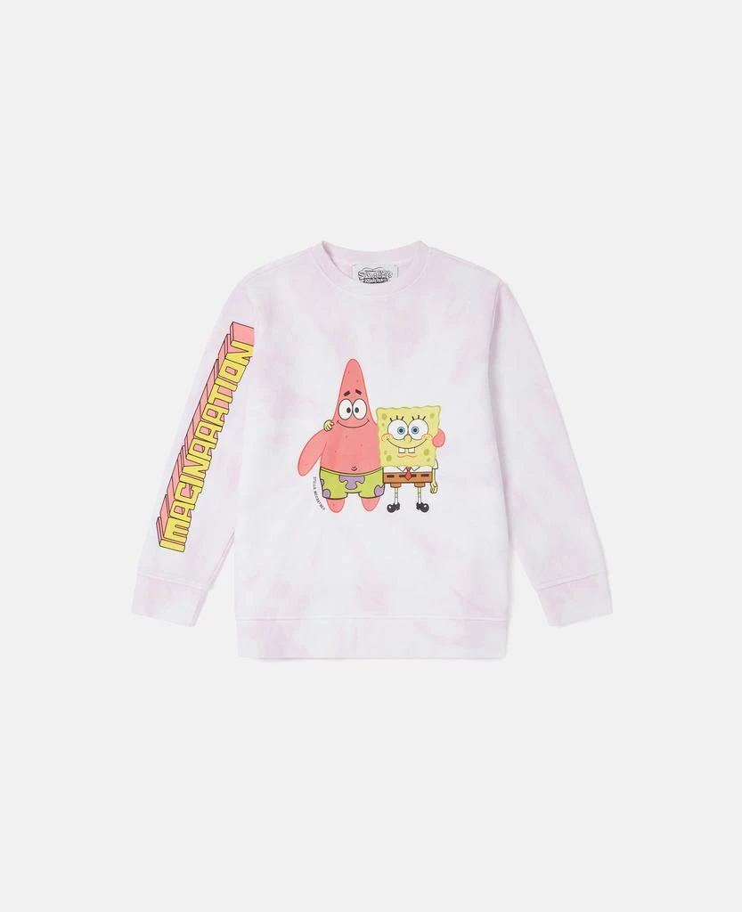 Stella McCartney Stella McCartney - Sponge Bob Graphic Tie-Dye Sweatshirt, Pink, Size: 5 1
