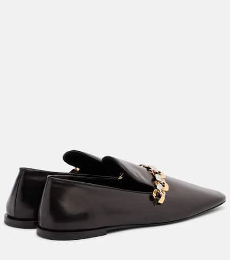 Jil Sander Chain-detail leather loafers 2