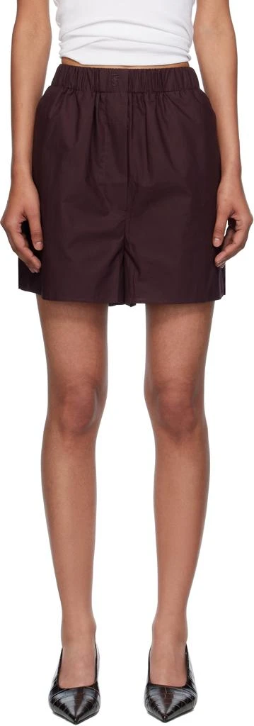 The Frankie Shop Purple Lui Organic Cotton Boxer Shorts 1