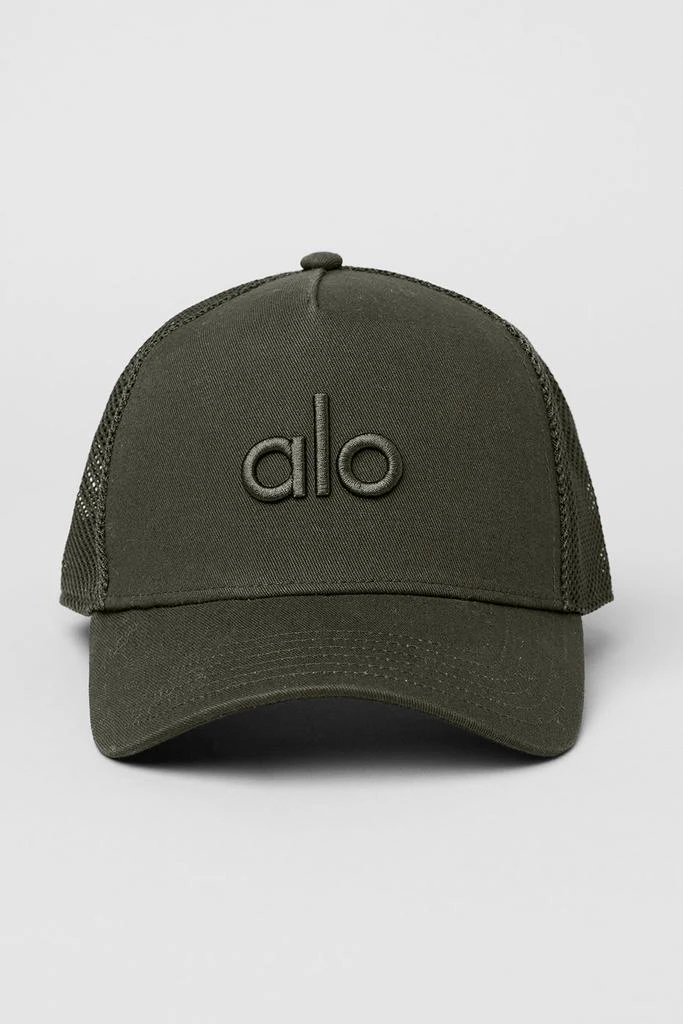 Alo District Trucker Hat - Stealth Green 3