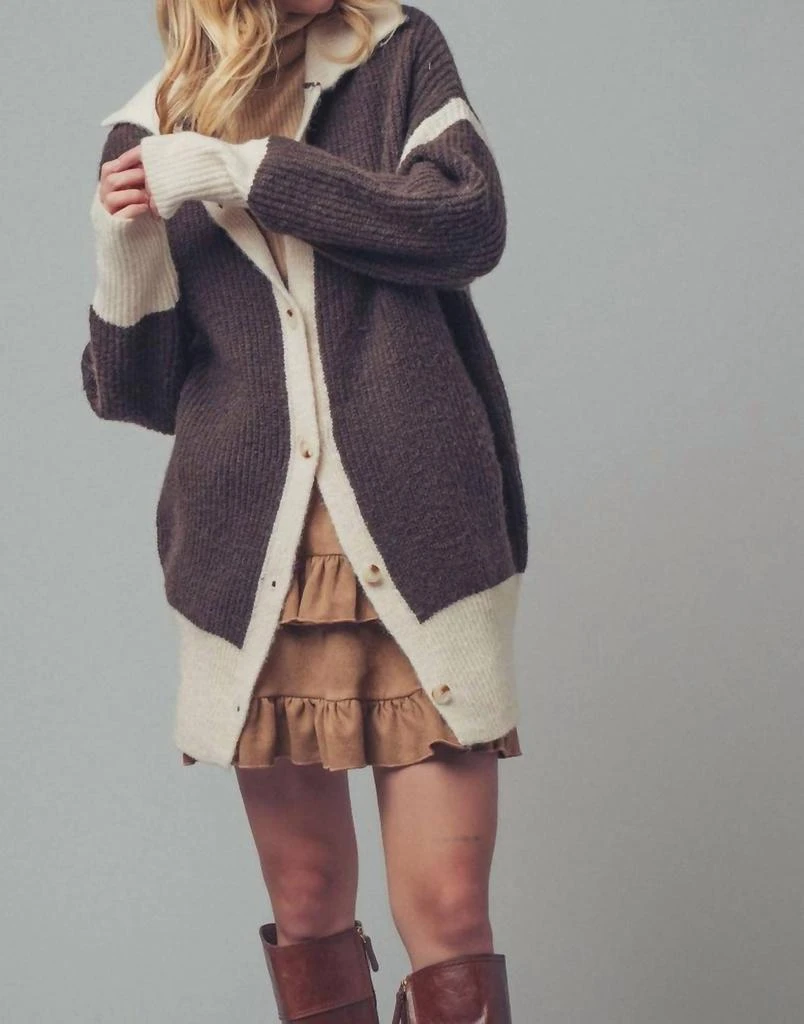 Urban Daizy Urban Daizy - Women
s Weekend Lodge Collared Cardigan