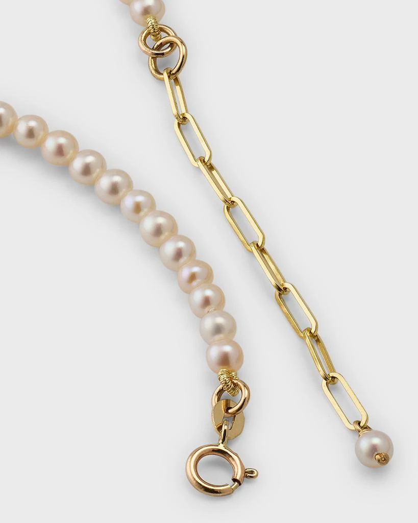 POPPY FINCH 14k Gold Pearl Choker Necklace 4
